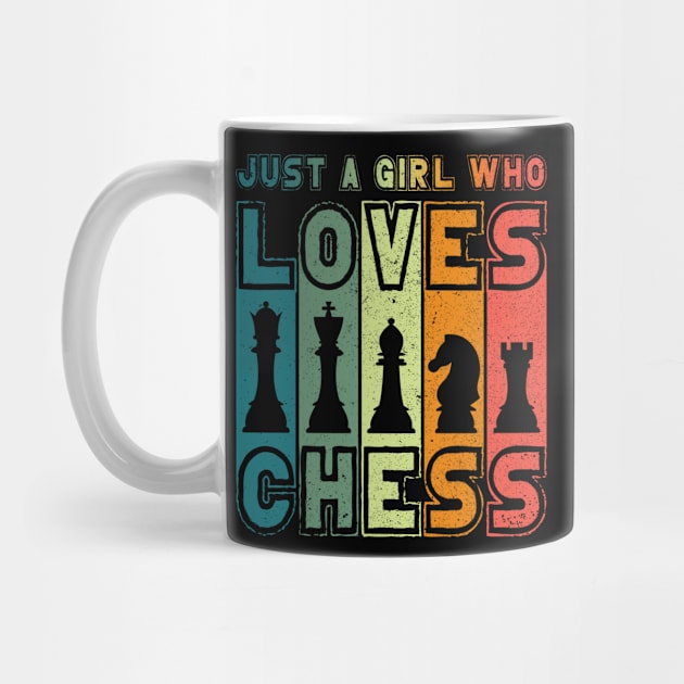 Chess Girl Just A Girl Who Loves Chess Pieces by auviba-design